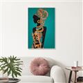 Picture of African Fashion Girl _GroupedProduct_Rectangle_Portrait_Canvas_Framed_