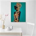 Picture of African Fashion Girl _GroupedProduct_Rectangle_Portrait_Canvas_Framed_
