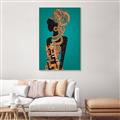 Picture of African Fashion Girl _GroupedProduct_Rectangle_Portrait_Canvas_Framed_