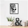 Picture of Modern Flower Girl _GroupedProduct_Rectangle_Portrait_Photography _GroupedProduct_Rectangle_Portrait_Canvas_Framed_