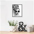 Picture of Modern Flower Girl _GroupedProduct_Rectangle_Portrait_Photography _GroupedProduct_Rectangle_Portrait_Canvas_Framed_