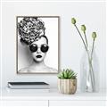 Picture of Modern Flower Girl _GroupedProduct_Rectangle_Portrait_Photography _GroupedProduct_Rectangle_Portrait_Canvas_Framed_