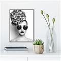 Picture of Modern Flower Girl _GroupedProduct_Rectangle_Portrait_Photography _GroupedProduct_Rectangle_Portrait_Canvas_Framed_