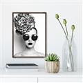Picture of Modern Flower Girl _GroupedProduct_Rectangle_Portrait_Photography _GroupedProduct_Rectangle_Portrait_Canvas_Framed_