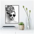 Picture of Modern Flower Girl _GroupedProduct_Rectangle_Portrait_Photography _GroupedProduct_Rectangle_Portrait_Canvas_Framed_