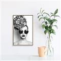 Picture of Modern Flower Girl _GroupedProduct_Rectangle_Portrait_Photography _GroupedProduct_Rectangle_Portrait_Canvas_Framed_