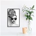 Picture of Modern Flower Girl _GroupedProduct_Rectangle_Portrait_Photography _GroupedProduct_Rectangle_Portrait_Canvas_Framed_
