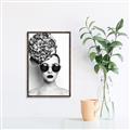 Picture of Modern Flower Girl _GroupedProduct_Rectangle_Portrait_Photography _GroupedProduct_Rectangle_Portrait_Canvas_Framed_