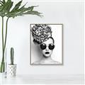 Picture of Modern Flower Girl _GroupedProduct_Rectangle_Portrait_Photography _GroupedProduct_Rectangle_Portrait_Canvas_Framed_