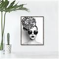 Picture of Modern Flower Girl _GroupedProduct_Rectangle_Portrait_Photography _GroupedProduct_Rectangle_Portrait_Canvas_Framed_