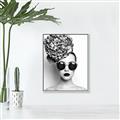 Picture of Modern Flower Girl _GroupedProduct_Rectangle_Portrait_Photography _GroupedProduct_Rectangle_Portrait_Canvas_Framed_