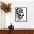 Picture of Modern Flower Girl _GroupedProduct_Rectangle_Portrait_Photography _GroupedProduct_Rectangle_Portrait_Canvas_Framed_