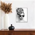 Picture of Modern Flower Girl _GroupedProduct_Rectangle_Portrait_Photography _GroupedProduct_Rectangle_Portrait_Canvas_Framed_
