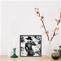 Picture of Newspaper Fashion _GroupedProduct_Square_Canvas_Framed_