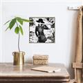 Picture of Newspaper Fashion _GroupedProduct_Square_Canvas_Framed_