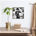 Picture of Newspaper Fashion _GroupedProduct_Square_Canvas_Framed_