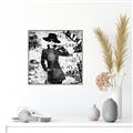Picture of Newspaper Fashion _GroupedProduct_Square_Canvas_Framed_