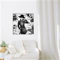 Picture of Newspaper Fashion _GroupedProduct_Square_Canvas_Framed_