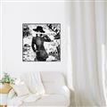 Picture of Newspaper Fashion _GroupedProduct_Square_Canvas_Framed_