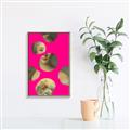 Picture of Neon Pink Circles _GroupedProduct_Rectangle_Portrait_Canvas_Framed_