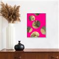 Picture of Neon Pink Circles _GroupedProduct_Rectangle_Portrait_Canvas_Framed_