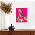 Picture of Neon Pink Circles _GroupedProduct_Rectangle_Portrait_Canvas_Framed_
