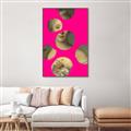 Picture of Neon Pink Circles _GroupedProduct_Rectangle_Portrait_Canvas_Framed_