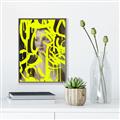 Picture of Neon Yellow Graffiti _GroupedProduct_Rectangle_Portrait_Canvas_Framed_