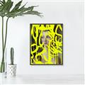 Picture of Neon Yellow Graffiti _GroupedProduct_Rectangle_Portrait_Canvas_Framed_