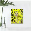 Picture of Neon Yellow Graffiti _GroupedProduct_Rectangle_Portrait_Canvas_Framed_