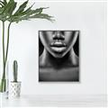 Picture of Fashion Makeup B&W _GroupedProduct_Rectangle_Portrait_Photography _GroupedProduct_Rectangle_Portrait_Canvas_Framed_