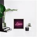 Picture of Neon Love _GroupedProduct_Square_Photography _GroupedProduct_Square_Canvas_Framed_