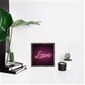 Picture of Neon Love _GroupedProduct_Square_Photography _GroupedProduct_Square_Canvas_Framed_