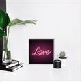 Picture of Neon Love _GroupedProduct_Square_Photography _GroupedProduct_Square_Canvas_Framed_