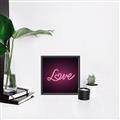 Picture of Neon Love _GroupedProduct_Square_Photography _GroupedProduct_Square_Canvas_Framed_