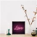 Picture of Neon Love _GroupedProduct_Square_Photography _GroupedProduct_Square_Canvas_Framed_