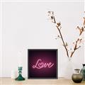 Picture of Neon Love _GroupedProduct_Square_Photography _GroupedProduct_Square_Canvas_Framed_