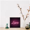 Picture of Neon Love _GroupedProduct_Square_Photography _GroupedProduct_Square_Canvas_Framed_