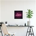 Picture of Neon Love _GroupedProduct_Square_Photography _GroupedProduct_Square_Canvas_Framed_
