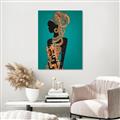 Picture of African Fashion Girl _GroupedProduct_Rectangle_Portrait_Unframed_Print_Only_