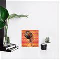 Picture of African Woman on Orange  _GroupedProduct_Square_Unframed_Print_Only_