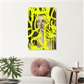Picture of Neon Yellow Graffiti _GroupedProduct_Rectangle_Portrait_Unframed_Print_Only_