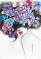 Picture of Butterfly Hair  _GroupedProduct_Rectangle_Portrait_Unframed_Print_Only_