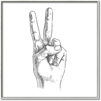 Picture of Peace Sign Hand