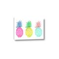 Picture of Colored three pineapples  _GroupedProduct_Rectangle_Landscape_Canvas_