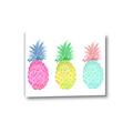 Picture of Colored three pineapples  _GroupedProduct_Rectangle_Landscape_Canvas_
