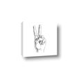 Picture of Peace Sign Hand _GroupedProduct_Square_Canvas_