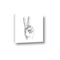 Picture of Peace Sign Hand _GroupedProduct_Square_Canvas_