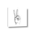 Picture of Peace Sign Hand _GroupedProduct_Square_Canvas_