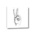 Picture of Peace Sign Hand _GroupedProduct_Square_Canvas_